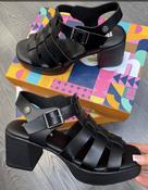 Refresh Ladies Black Block Heel Sandal image