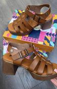 Refresh Ladies Brown Block Heel Sandal image