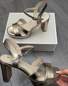 Tamaris gold   High Block Heel Sandal image