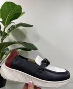 G Comfort White, Navy &amp;amp; Red Combi Ultra Light Loafers image