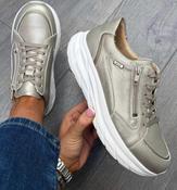 G Comfort SP-1562L Platinum Ultra Light Trainers with Zip