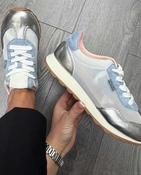 Lloyd &amp;amp; Pryce Tommy Bowe Blue/Silver Mesh Trainer – Bargell image