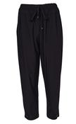 NAYA drawstring trousers with tab at hem  in black