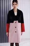 Kate Cooper single breasted coat with double pocket detail image