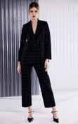 Kate Cooper black lux trousers suit  with silver detail image