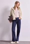 Street one cream Short faux-fur-mix jacket with hood