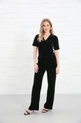Rant and Rave Matilda Velvet Top in black
