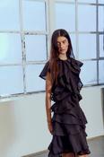 COPENHAGEN MUSE Tilly Ruffle Brown dress image