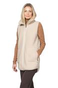 ILSE JACOBSEN Long Fleece Vest (bondedpile02)