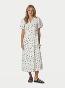 NEO NOIR Clarine Linen Dot Dress