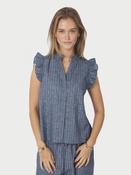 NEO NOIR Siona Emb Stripe Top image