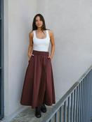 NEO NOIR Yara poplin skirt