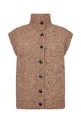 PIESZAK Holly button high neck knit