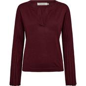PIESZAK Vigga Pleat Sleeves Lurex Knit