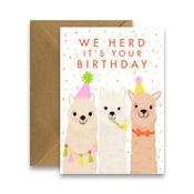 Birthday Llamas - Cute Animal Birthday Card image