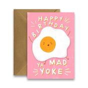 Happy Birthday Mad Yoke - Funny Irish Card image