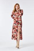 Zibi London - Idil Long Dress with Round Neck - 1020101