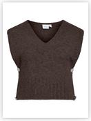 Vila - V-neck detail knit top - Vi14116771 image