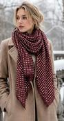 Lidy - Polka dot print scarf - Ldy 91660 image