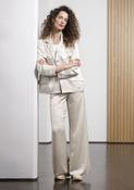 ANIA METALLIC WIDE LEG TRS
