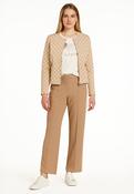 betty barclay printed bomber jacket in beige