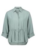 BETTY BARCLAY TOGGLE WAIST BLOUSE IN GREEN