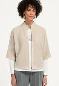 Bianca Oriane zip up Cardigan in Beige