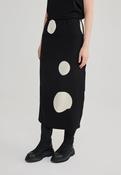 Luukaa Polka Dot Skirt in Black image