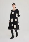 Luukaa Polkadot Print Dress in Black