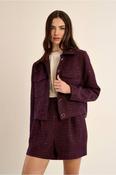 Molly Bracken Chanel Style Jacket in Plum