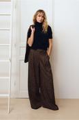Molly Bracken Leopard Print Wide Leg Trousers image