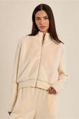 Molly Bracken fur knitted Jacket in Cream