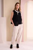 Naya Corded Barrel Trousers in Stone image