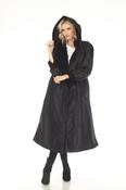 Oopera Longline Reversible coat in Black