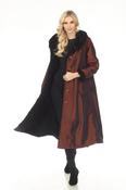 Oopera Longline Reversible coat in Copper