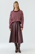 Oui Stripe Knit in Brambleberry and Rose image