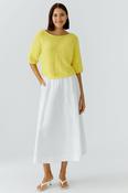 OUI OVERSIZED SHORT SLEEVE KNIT IN YELLOW