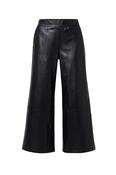Peruzzi Pull Up Faux Leather Trouser in Black image