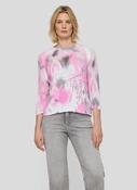 rabe tie dye print knit jumper in pink &amp; grey