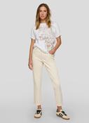 rabe leopard front knit in cream