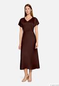 VERA MONT BROWN SILK SKIRT image