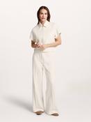 beaumont yuka wide leg trousers in cream image
