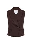 Co Couture Alini Wrap Vest in Chocolate image