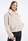 Frieda &amp; Freddies fur jacket in Ecru image