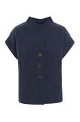 Henriette Steffensen Button Up Vest in Dusty Blue image