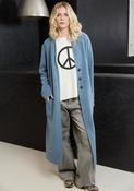 Henriette Steffensen Long Cardigan in Dusty Blue