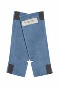 Henriette Steffensen wrist warmers in Dusty blue