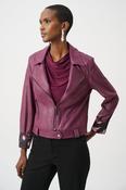 Joseph Ribkoff Biker Style Jacket in Elderberry image