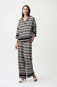 joseph ribkoff loop print blouse in black image