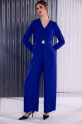 Kate Cooper Jumpsuit with Wrap Detail at Front in Regal Blue image